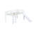 Twin Low Loft Bed With Slide & Safety Guardrails For Kids-1761036974
