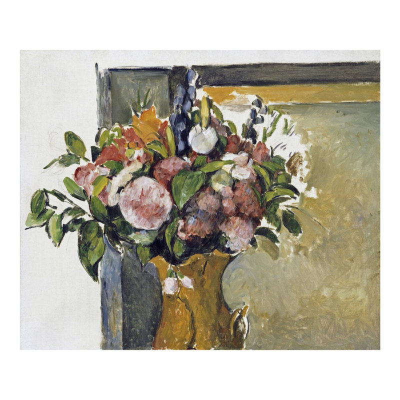 «Flowers In a Vase» par Paul Cézanne, H 32 po x l 40 po