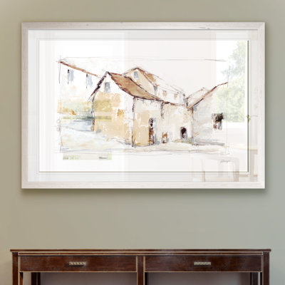 "quiet streets i" par paul cezanne-photo cadre, reproduction d’art sur papier