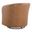 Fauteuil d'appoint rembourré et pivotant en cuir-127448820