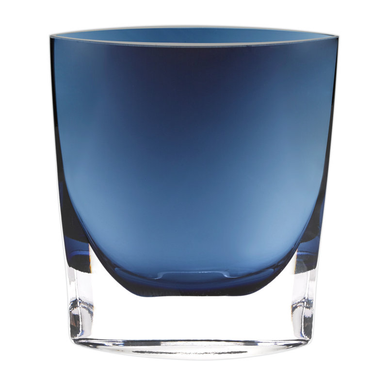 Menzel Glass Floor Vase, Dark Blue
