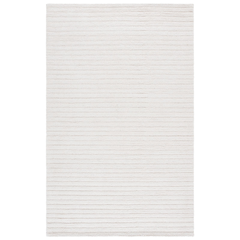 Ébène touffeté à la main à 80% 80% laine; Tapis rayé 20% coton, Rectangle de 3 pi x 5 pi