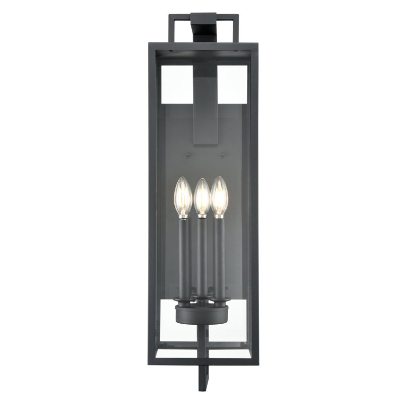 Defrancisco 3 Light 28.5" Tall Outdoor Wall Sconce