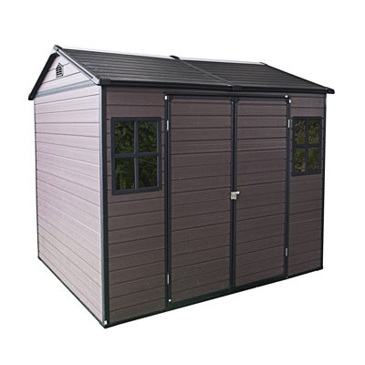8 X 6 Ft Outdoor Storage Shed Waterproof Shed With Floor And Two Windows