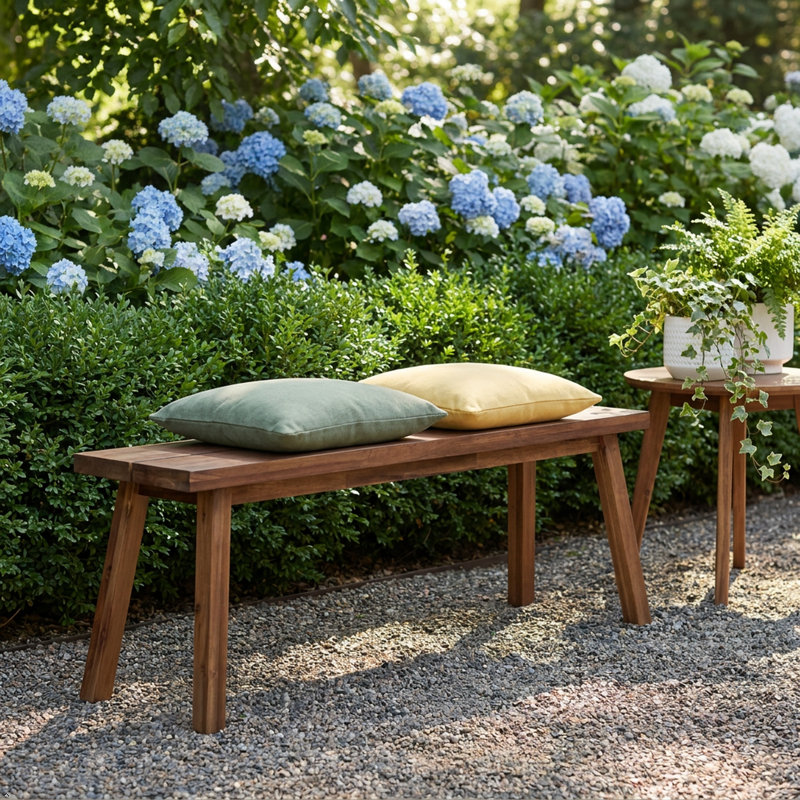 Nordquist Solid Wood Picnic Bench, Brown