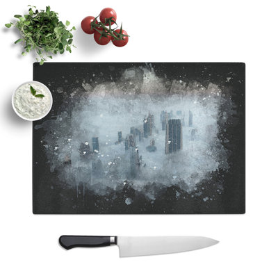 Dubai Skyline Vol.2 Paint Splash Chopping Board