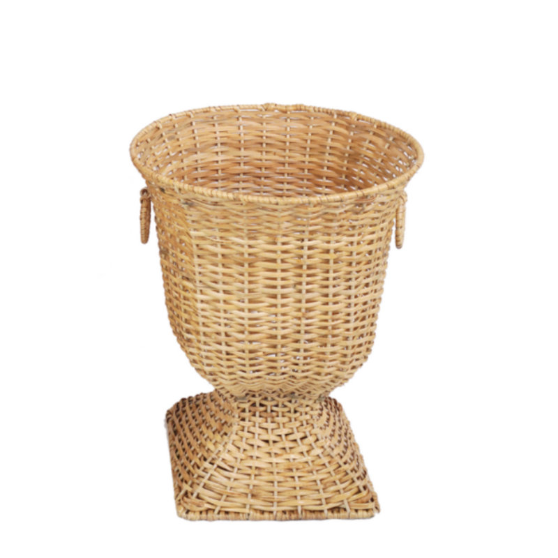 Square Wicker Urn