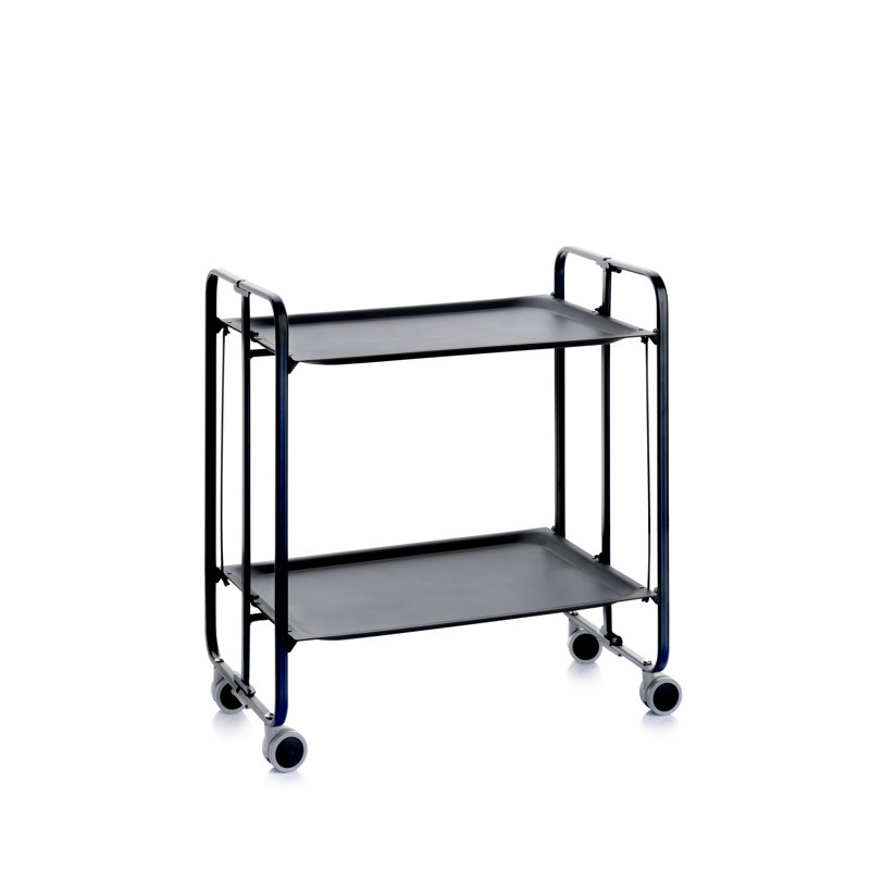 Yates Serving Cart, Black, Black