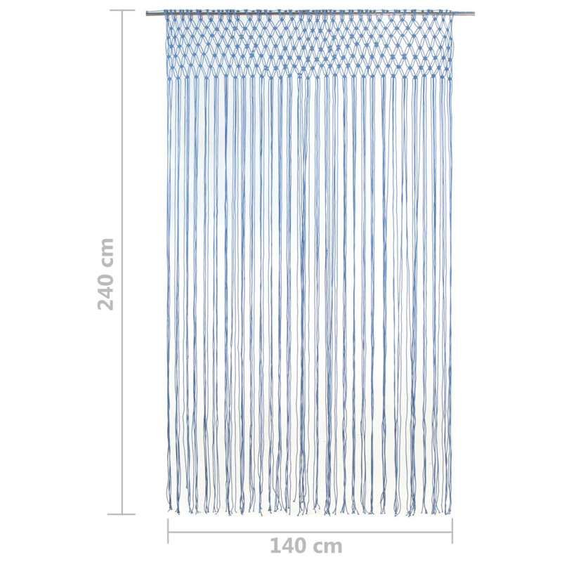 LaSalle Sheer Curtain Single Panel, Blue