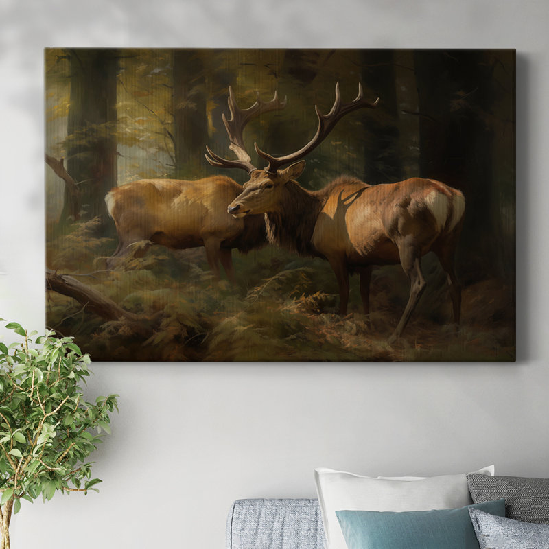 Animaux, série de paysages, H 12 po x l 18 po
