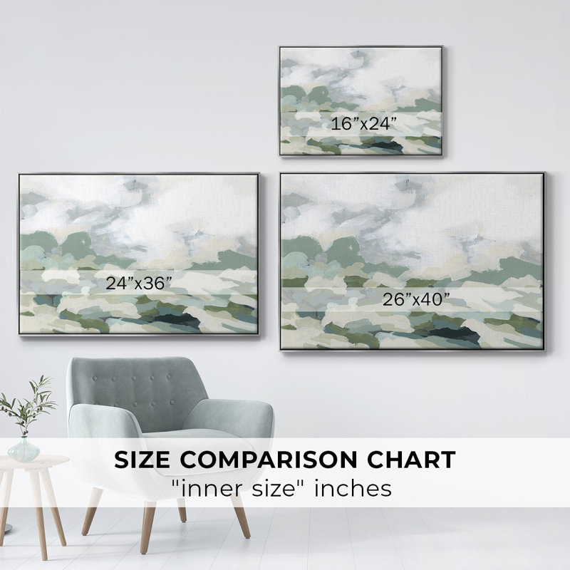 " Verdant Hillside II ", 25" H x 37" W x 2" D, Silver