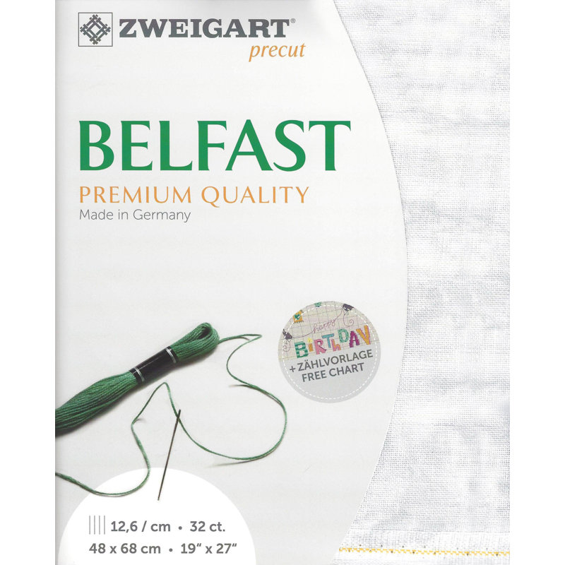 Prédécoupé Zweigart Belfast rétro 3609/7139 marbre rétro