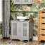 Organisateur de rangement de salle de bain, armoire de salle de bain, meuble de rangement sous piédestal-68127636