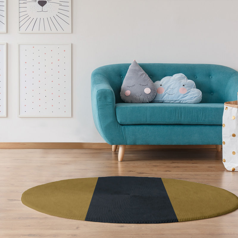 Chenille Indoor Rug, Round 5'