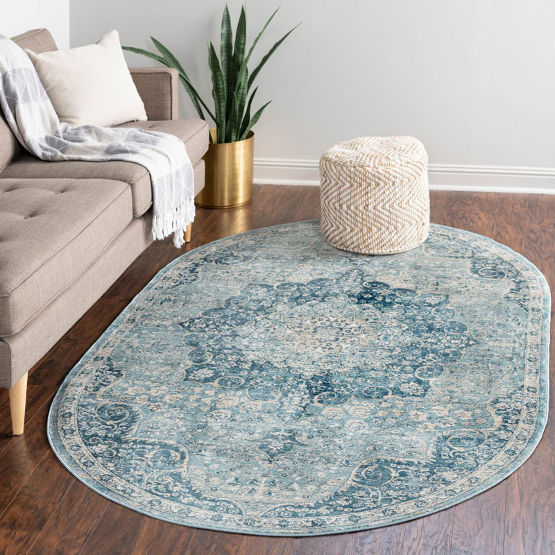 Alabama Oriental Indoor Rug, Oval 7'10" x 10'2"