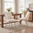 Modern Fabric Upholstered Dining Chairs Armless Side Chairs with Metal Frame For Kitchen Dining Room-1096978259