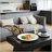 Rectangular Wooden Coffee Table with Water-Resistant Finish