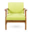 Ensemble de 2 fauteuils club, vert-1219053308