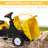 Ride On Excavator with Manual Control Bucket, No Power Ride on Tractor