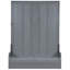 Grand lit gris avec coussin, armoire pliable, solution d'espace pour les petits appartements et les chambres d'amis, bureaux à domicile multiples-130155729