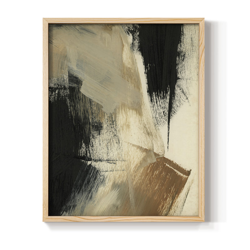 «Baked Paintstrokes V», reproduction encadrée en bois massif, H 11 po x l 9 po