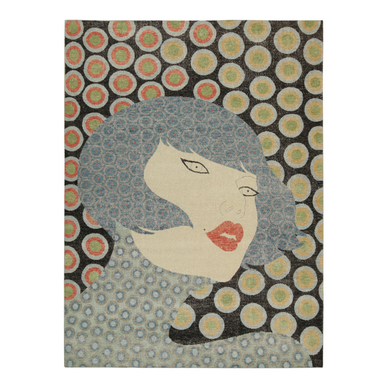 Distressed Homage Handmade Kilim Wool Animal Print Area Rug, Rectangle 10' x 14'