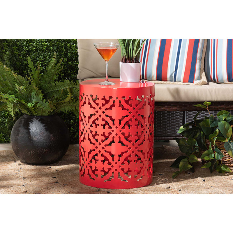Table d'appoint Cerallua, Rouge