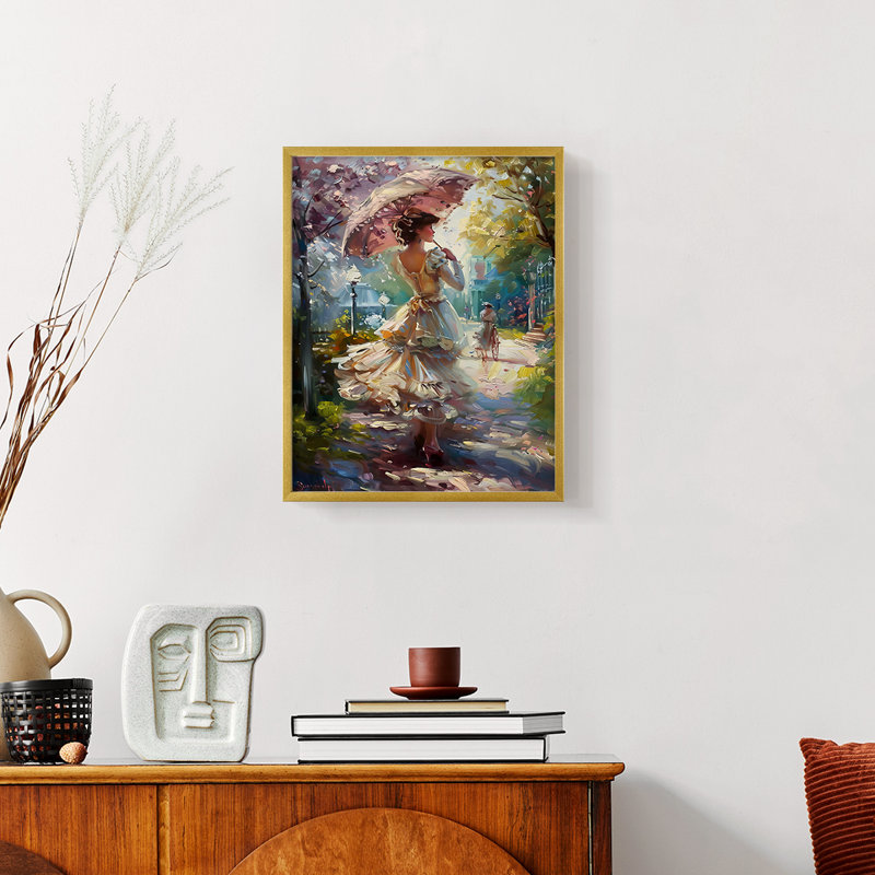 DCXCIX WOMEN Series - reproduction encadrée de qualité supérieure - prête à être accrochée - aucun clou requis, Cadre doré