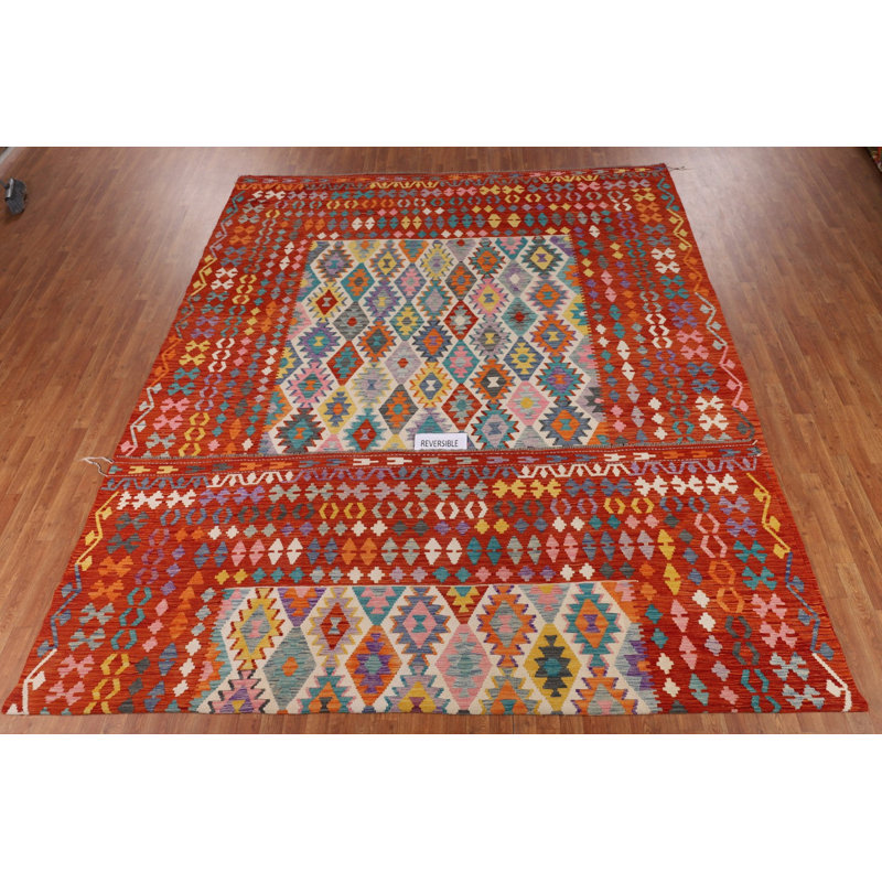 Tapis kilim en laine réversible Palace