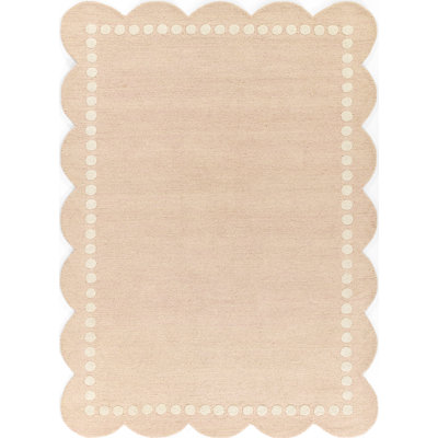 Tapis rose en laine touffeté à la main Momeni Lily 2 pi x 3 pi