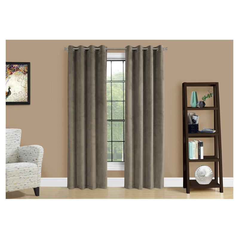 Ensemble de rideaux obscurcissant avec œillets Taupe (2 panneaux, l 54 po x L 95 po)
