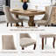 Chaises de salle à manger rembourrées en lin-9396359