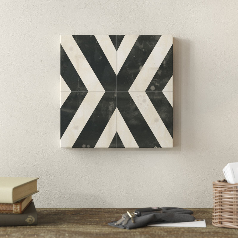 Midnight Parquet IV by June Erica Vess - Wrapped Canvas Print, 30cm H x 30cm W