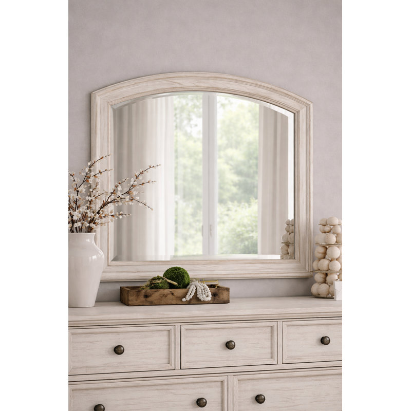 Miroir d'appoint LeilaRay , Blanc antique