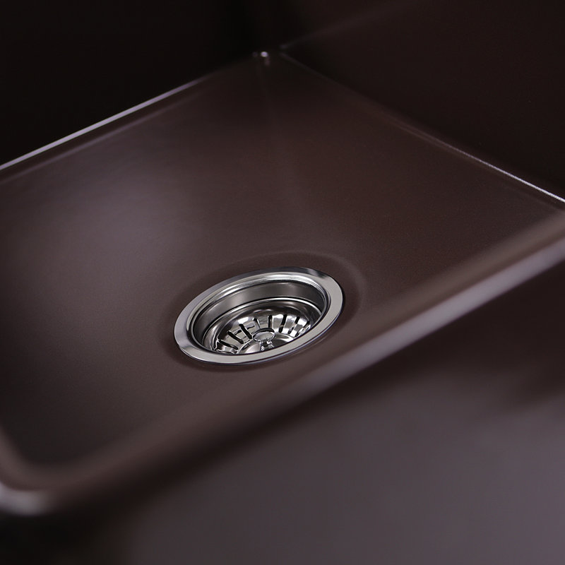 Pranav 30.25'' L Single Bowl Fireclay Kitchen Sink
