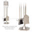 Eakins Pewter Fireplace Tool Set