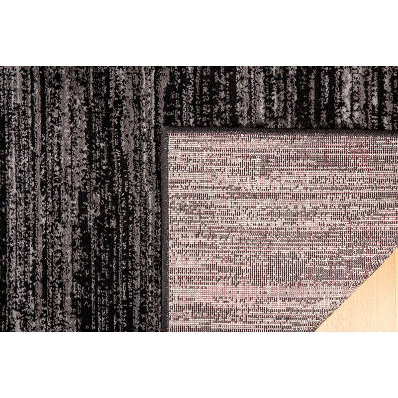 Tapis gris foncé, Tapis de couloir 2 pi 7 po x 9 pi