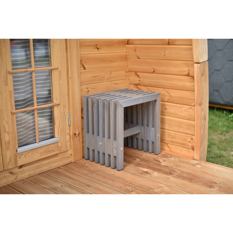 Arlinna Pine Outdoor Ottoman