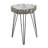 Calne Polystone Tree Trunk Side End Accent Table with Black Hairpin Legs-24389108