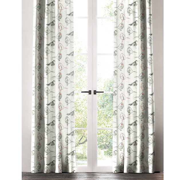 Cotton Room Darkening Curtain Single Panel, 50" W x 96" L, Red