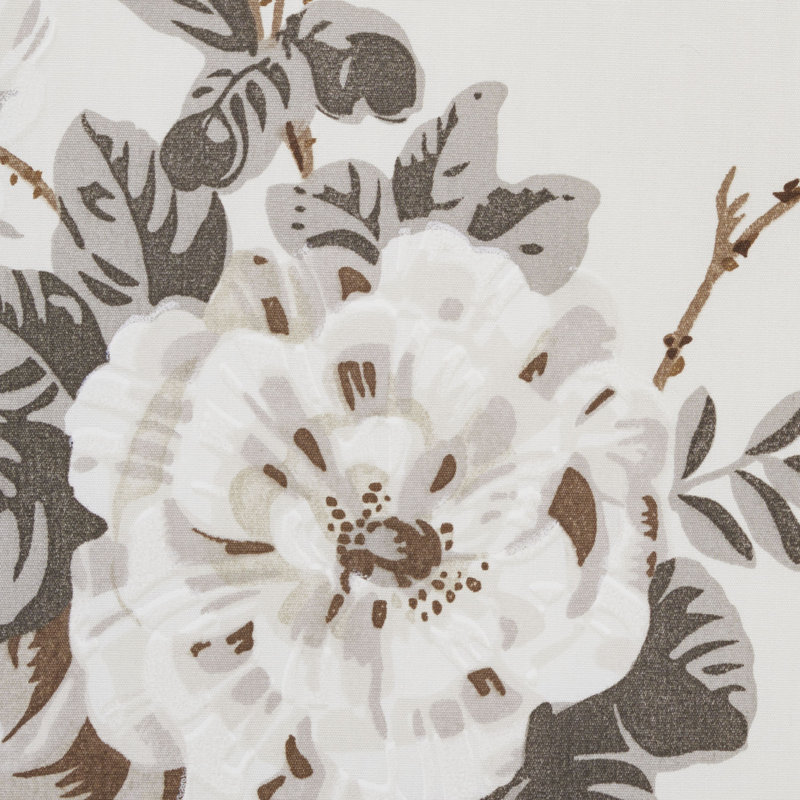 Tissu Schumacher x Veere Grenney Betty Chintz, Anthracite