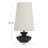 Matilda Sculptural Resin Table Lamp with Oversized Linen Shade