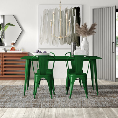 Metal Indoor-Outdoor Table Set