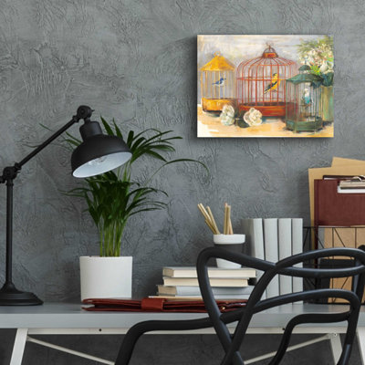 'Birdcage Trio' by Carol Rowan, Acrylic Glass Wal Art