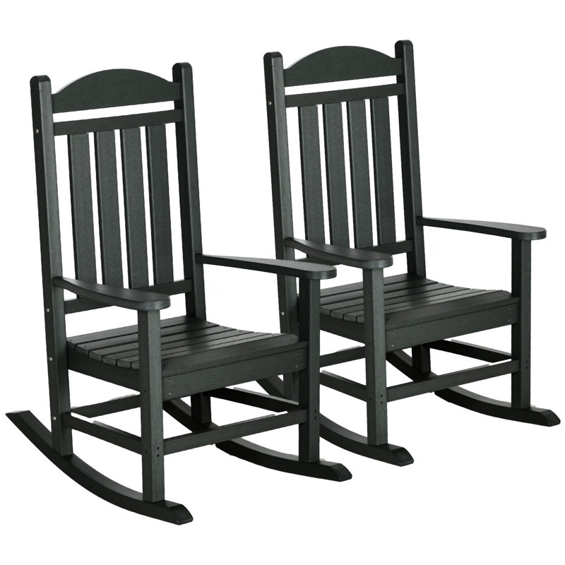 Chaise berçante d'extérieur 2 pièces Outsunny (excluant la table)