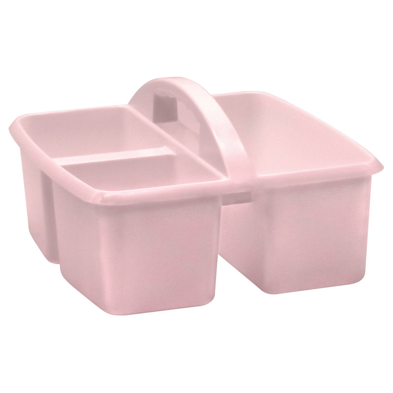 Rebrilliant Plastic Decorative Bin, Pink Blush