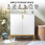 Ensemble de meuble-lavabo simple 30 po blanc moderne