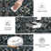 Modern Floral Machine Washable Rug for Living Room, Farmhouse Flower Soft Non Shedding Floor Covering with Non Slip TPR Backing, Indoor Foldable Low Pile Thin Mat