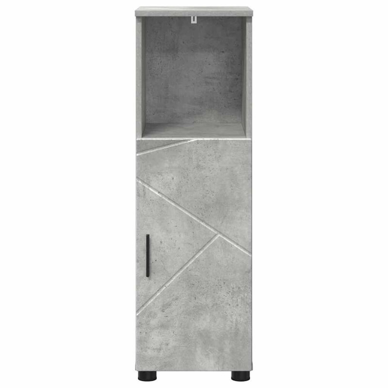30cm Bathroom Vanity Base Only, Concrete Grey