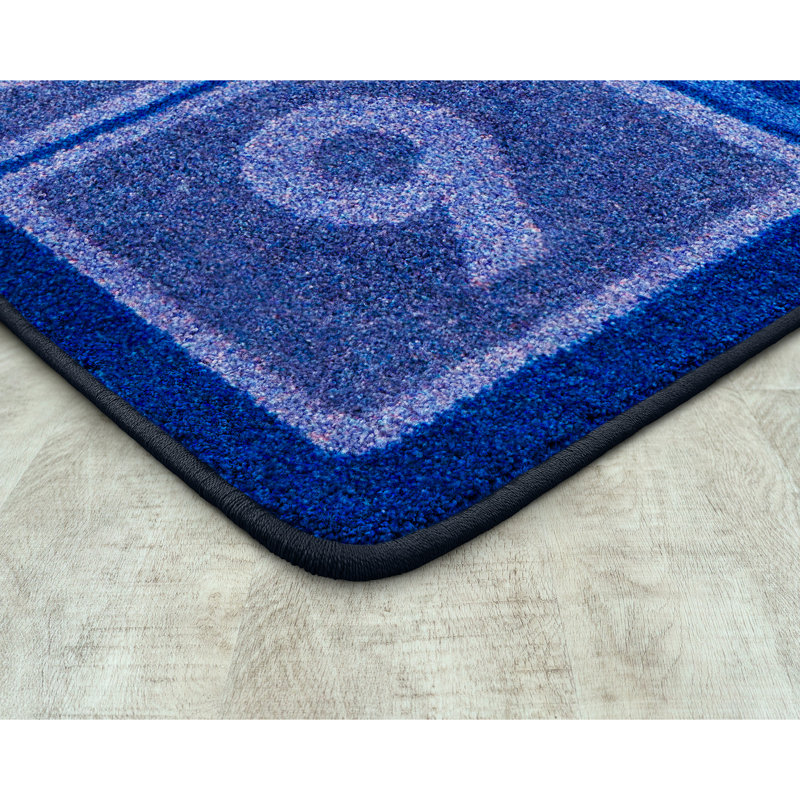 I Can Count Area Rug in Color Multi, Rectangle 5'4" x 7'8"